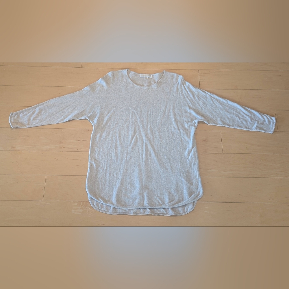 Michael Kors Tunic Sweater XL Cream Long Oversized Cozy Knit